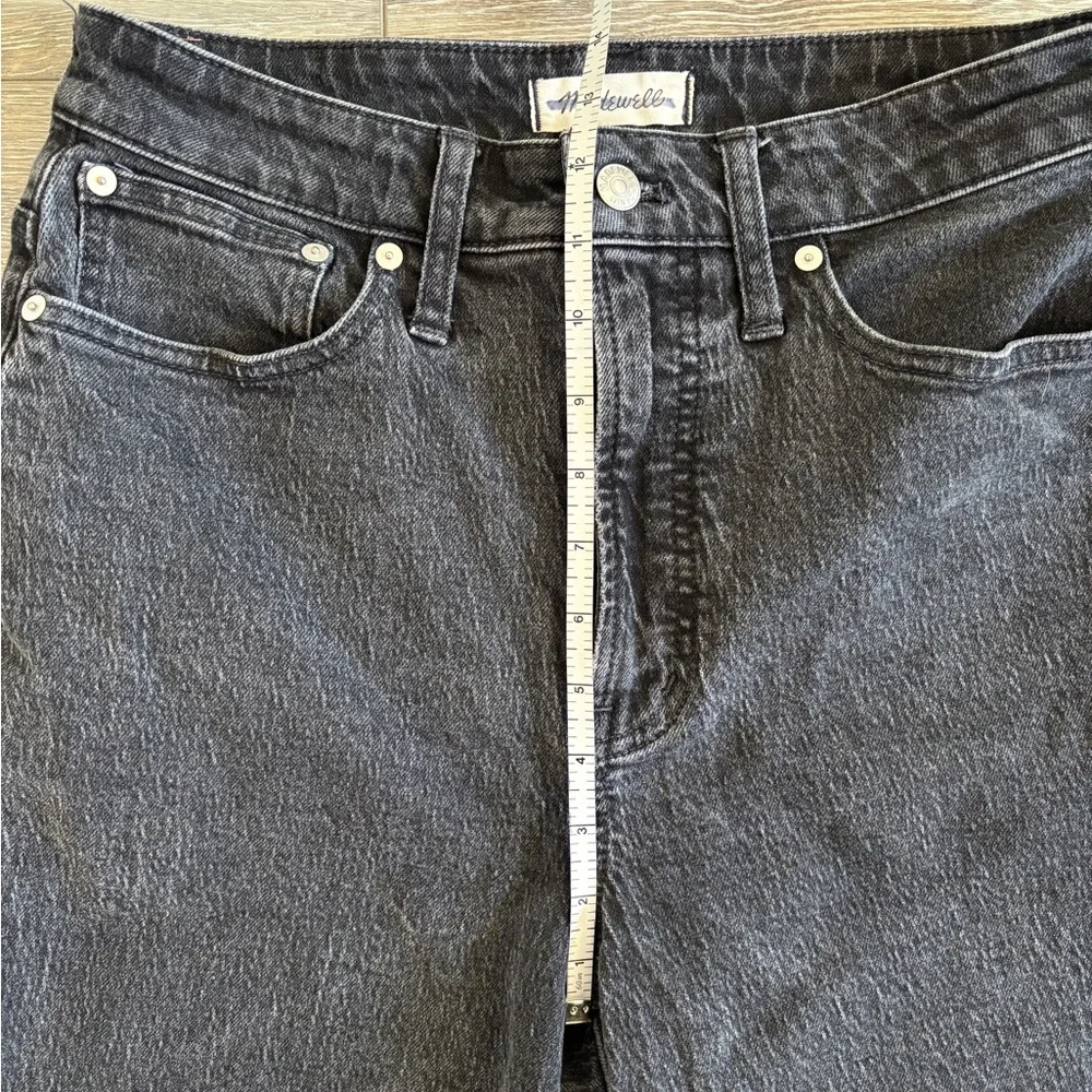 Madewell High Rise Straight Loose Black Denim Jeans 29 Waist Tall - Picture 3 of 8